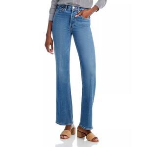 RE/DONE 70s High Rise Bootcut Jeans in Anti Fade 32